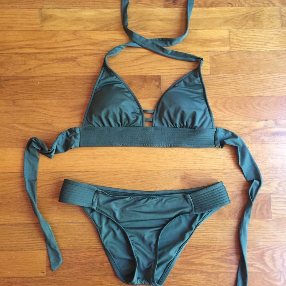 SOLD Dark Green Swim Suit